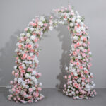 New Horn-shaped Stand Artificial Floral Wedding Background Decorations