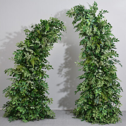 New Artificial Green Plant Horn-shaped Artificial Leaves Arches