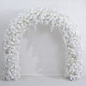 New Forest-themed 5D Babysbreath Flowers Arch For Outdoor Wedding