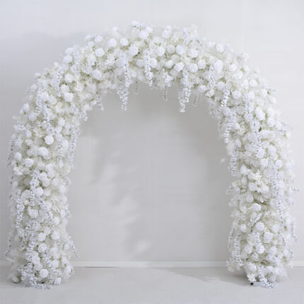 New Forest-themed 5D Babysbreath Flowers Arch For Outdoor Wedding