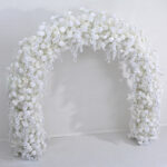 New Forest-themed 5D Babysbreath Flowers Arch For Outdoor Wedding